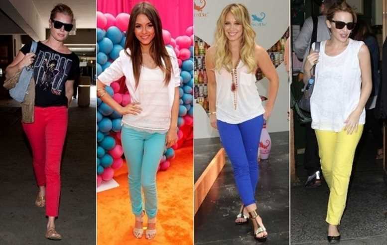2013 Trendi Renkli Jean Pantolonlar