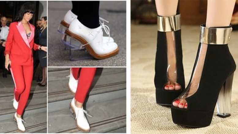 Yeni trend: Şeffaf topuklu ayakkabılar